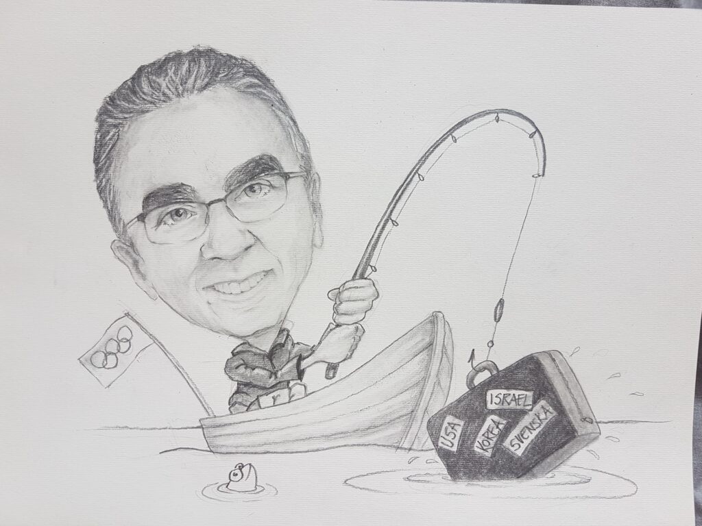 črnobela karikatura